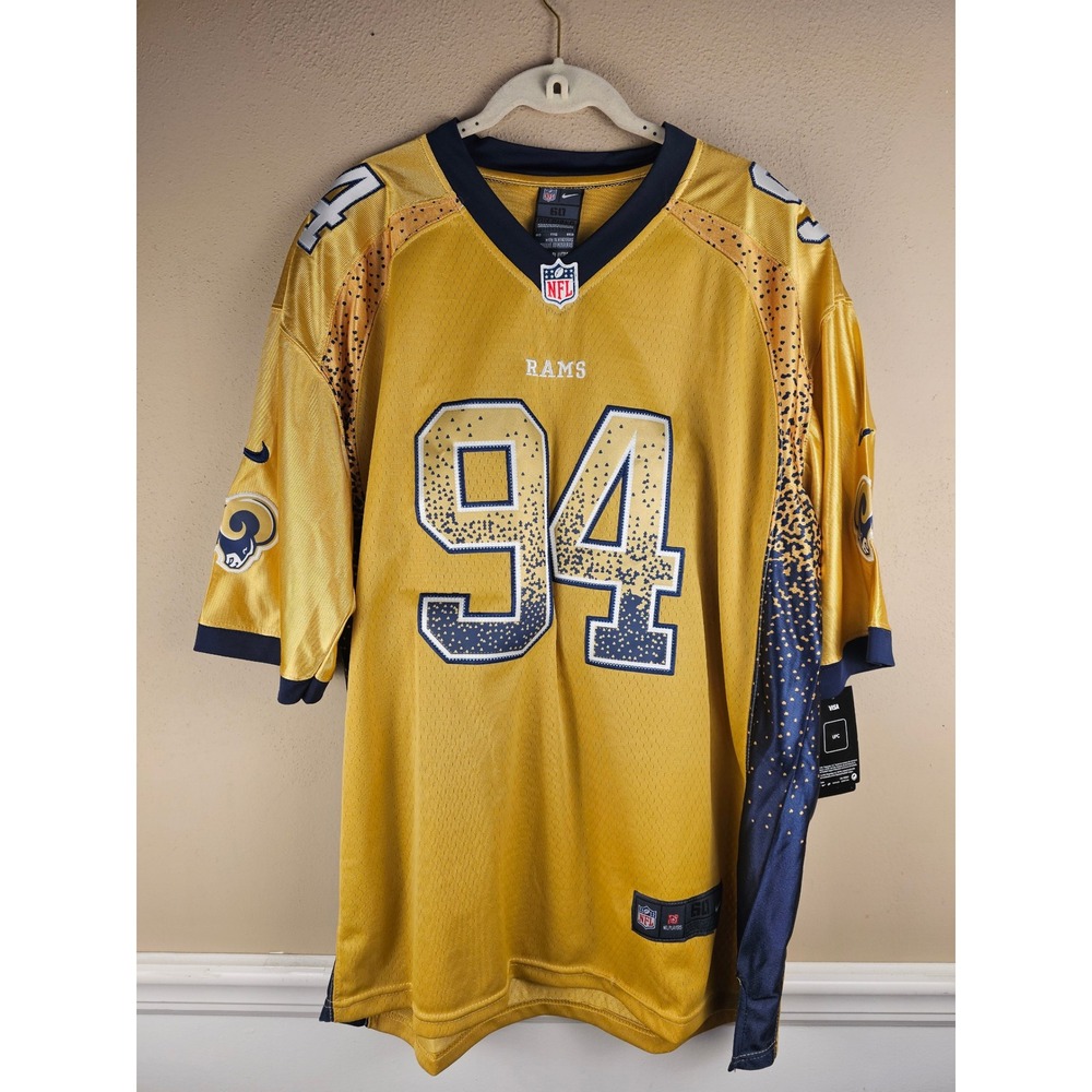 Nike NFL Los Angeles Rams 94 Robert Quinn Spirit Fashion Jersey Gold Navy 60